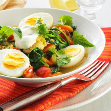 Chicken and egg tagine