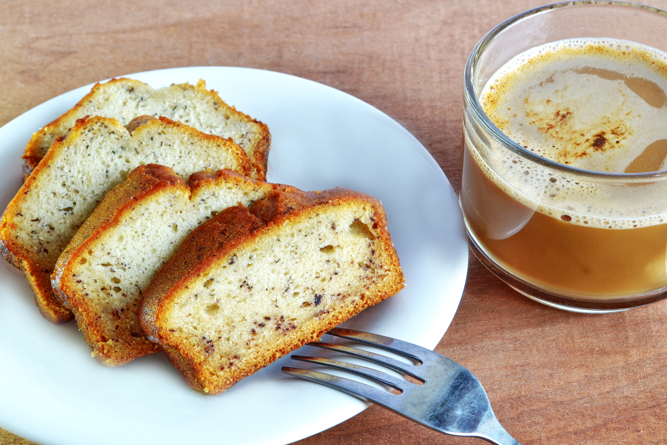 Banana Cake and a Cup of coffee. Farm Pride Eggs Recipe