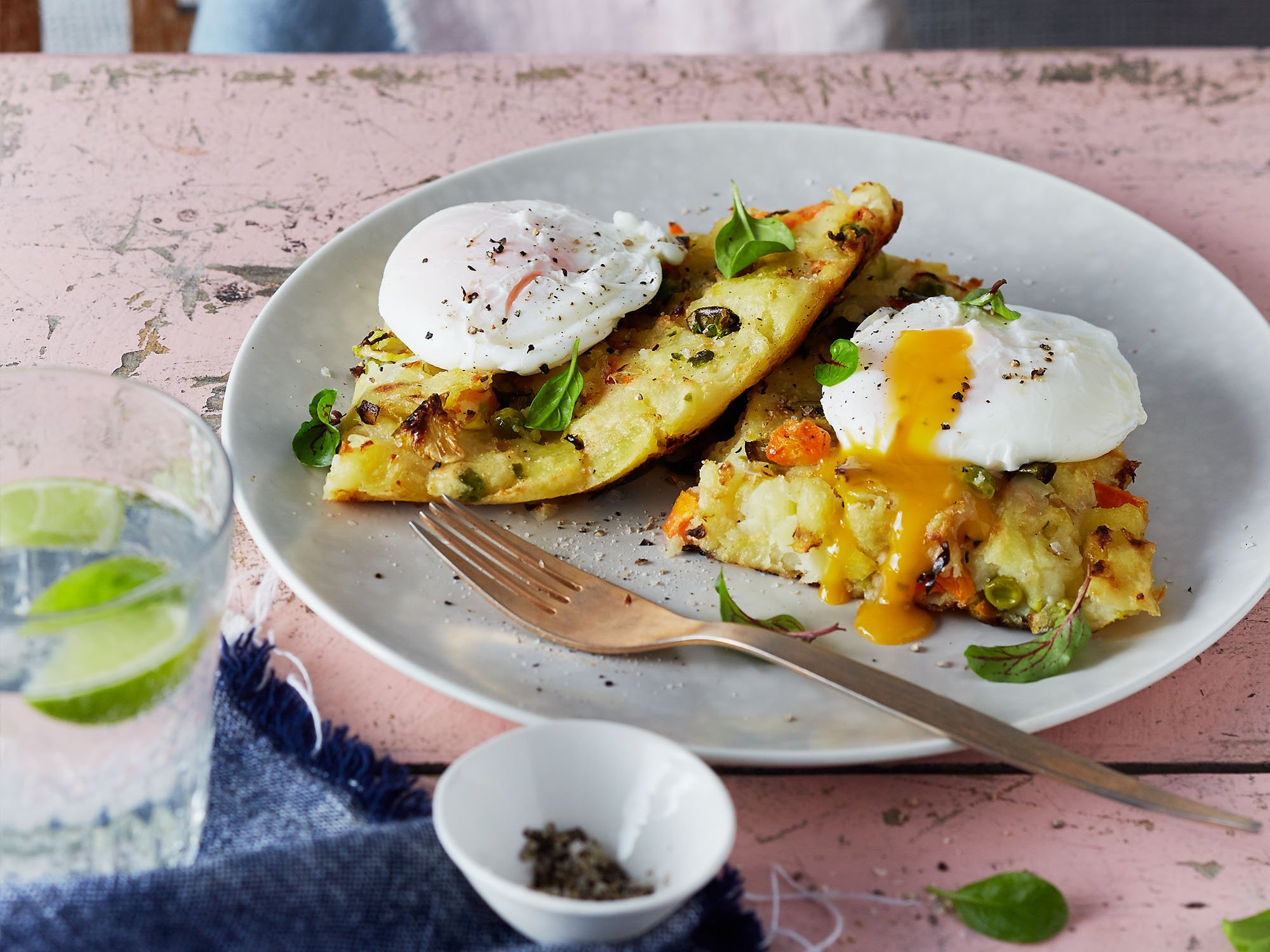 Bubble and Squeak with Poached Egg